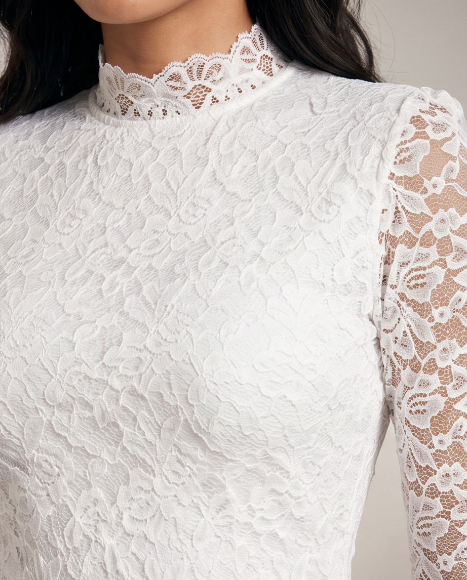 Blusa de Encaje Vintage