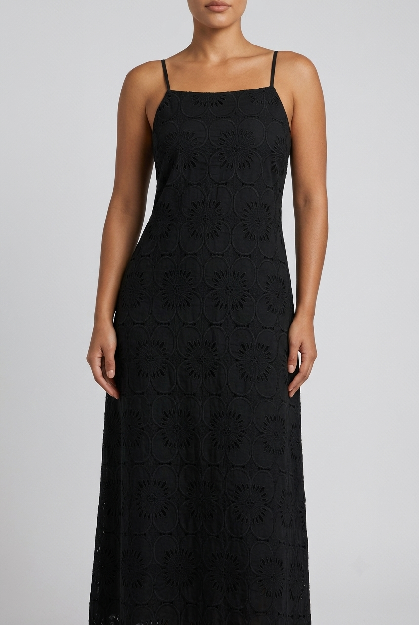 Vestido Largo de Encaje para Mujer Verano
