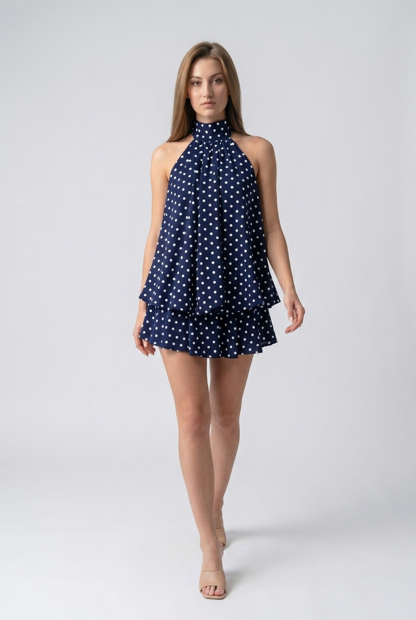 Vestido Mini Halter Santorini