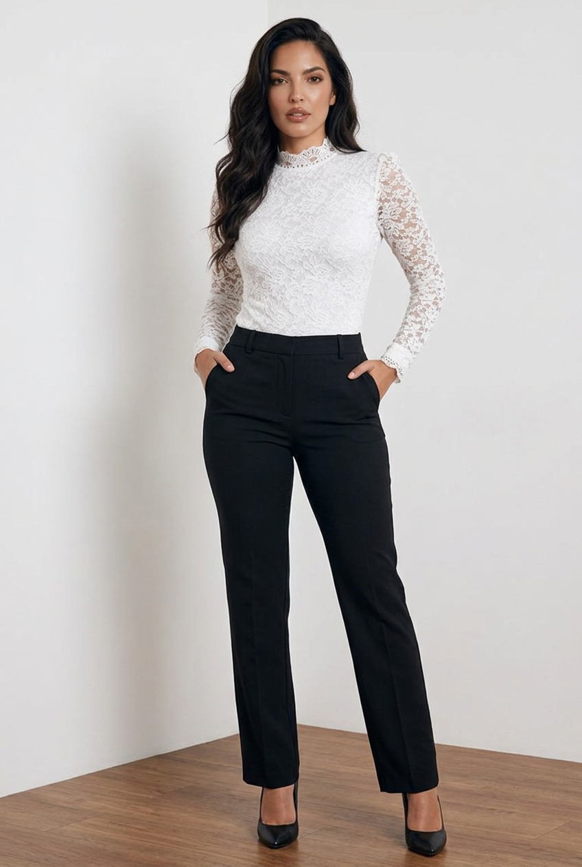 Blusa de Encaje Vintage
