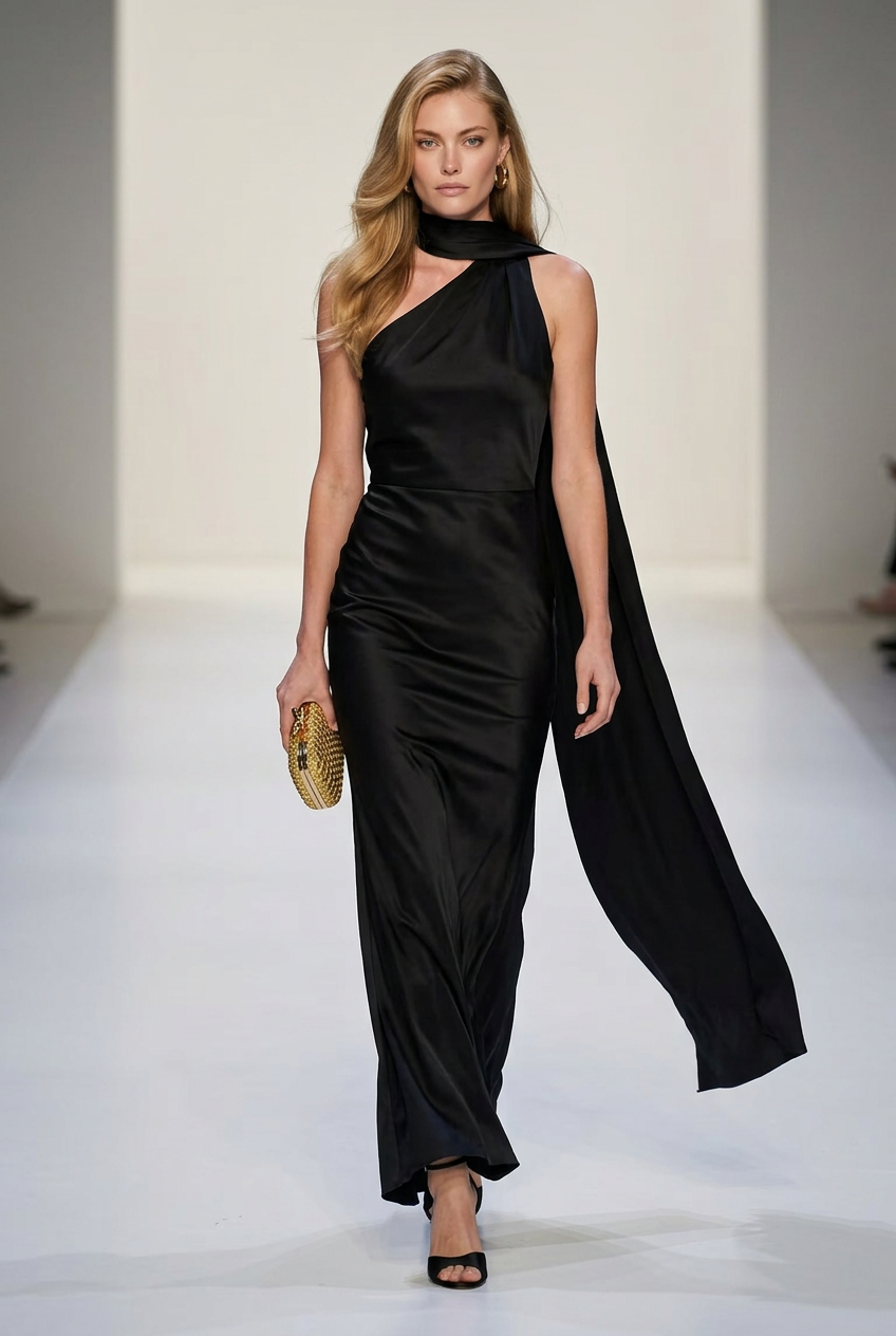 Vestido de Festa em Cetim Sexy Mulheres Elegante Halter Decotado Sem Mangas Sem Ombro Vestidos Femininos Verão 2024 Robe Sólido