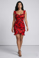 Vestido Midi Floral Mediterráneo