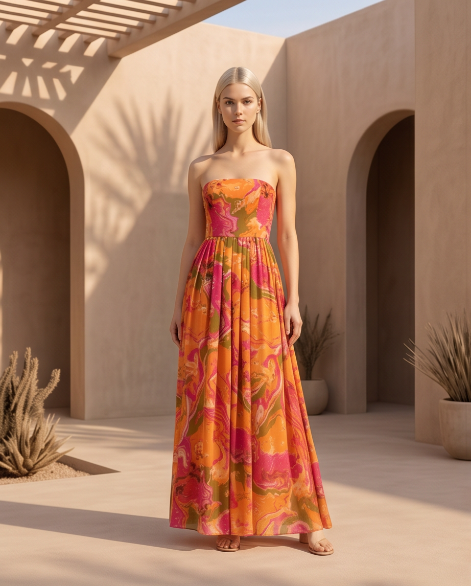 Vestido Comprido Elegante - Conforto e Estilo para o Verão