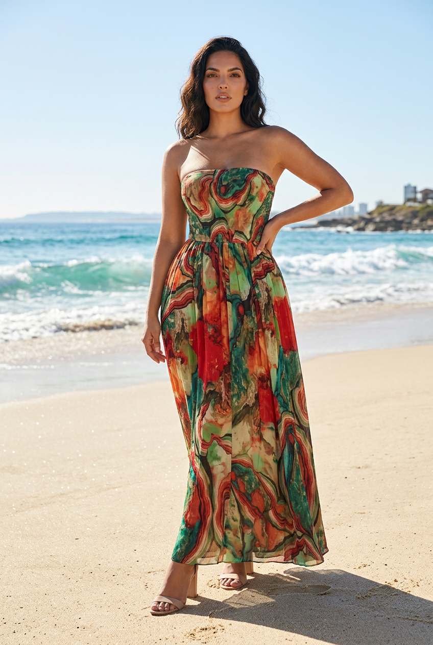 Vestido Comprido Elegante - Conforto e Estilo para o Verão
