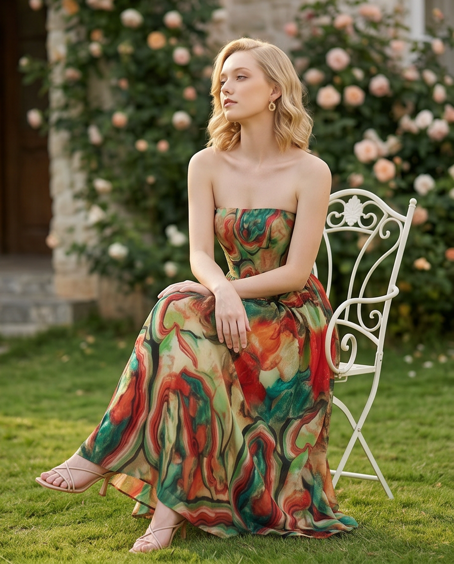 Vestido Comprido Elegante - Conforto e Estilo para o Verão