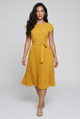 Vestido Midi Elegante de Lunares